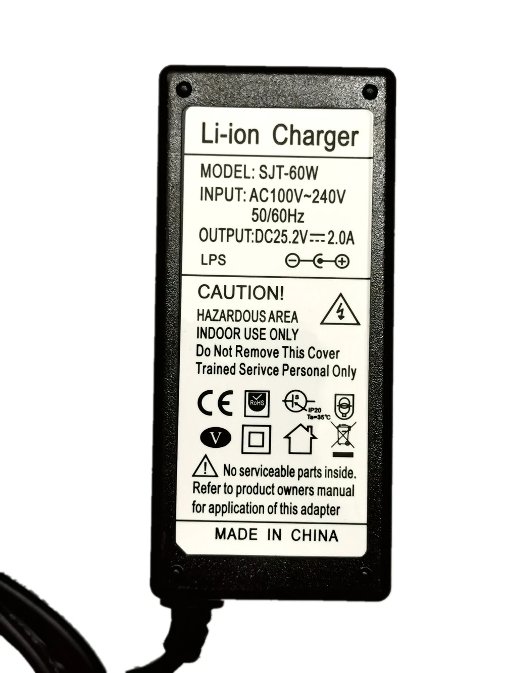 21.6V 22.2V 2A DC 25.2Vสามขั้นตอนสำหรับ 14500 14650 17490 18500 18650 26500 Polymerแบตเตอรี่ลิเธียมCharger