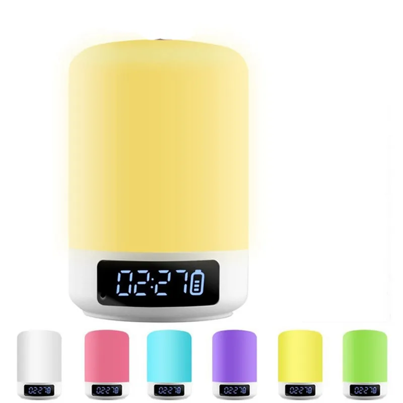 DC5V 5W TOUCH โคมไฟไร้สายบลูทูธที่มีสีสัน LED Night Light โคมไฟเพลงสนับสนุน Dropshipping
