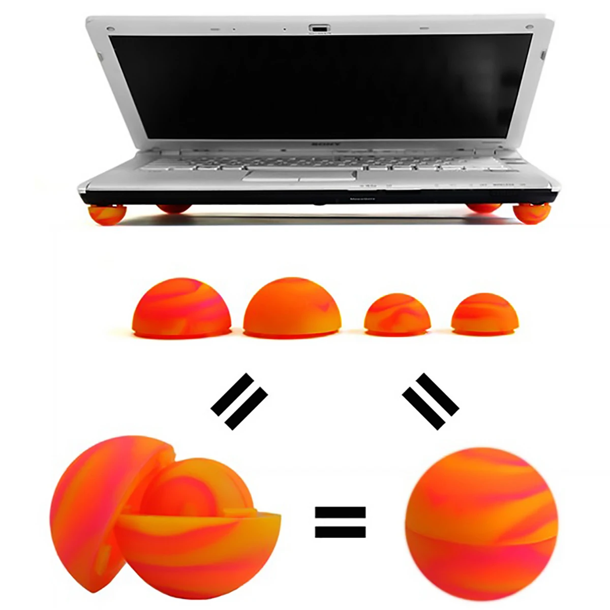 Cuscinetto a sfera di raffreddamento in Silicone per Notebook radiatore universale portatile da 15.6 pollici per Apple MacBook tappetino antiscivolo Laptop Host staffa alta