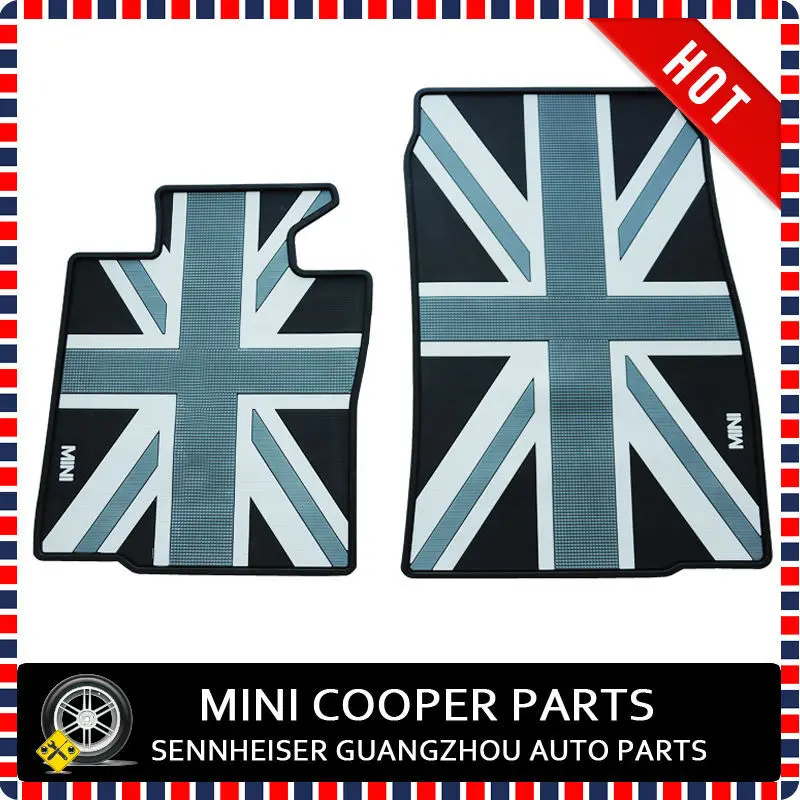 Zupełnie nowa guma materiał duża flaga Union Jack Style mata do stóp dla Mini Cooper Countryman S R60 (4 sztuk/zestaw)