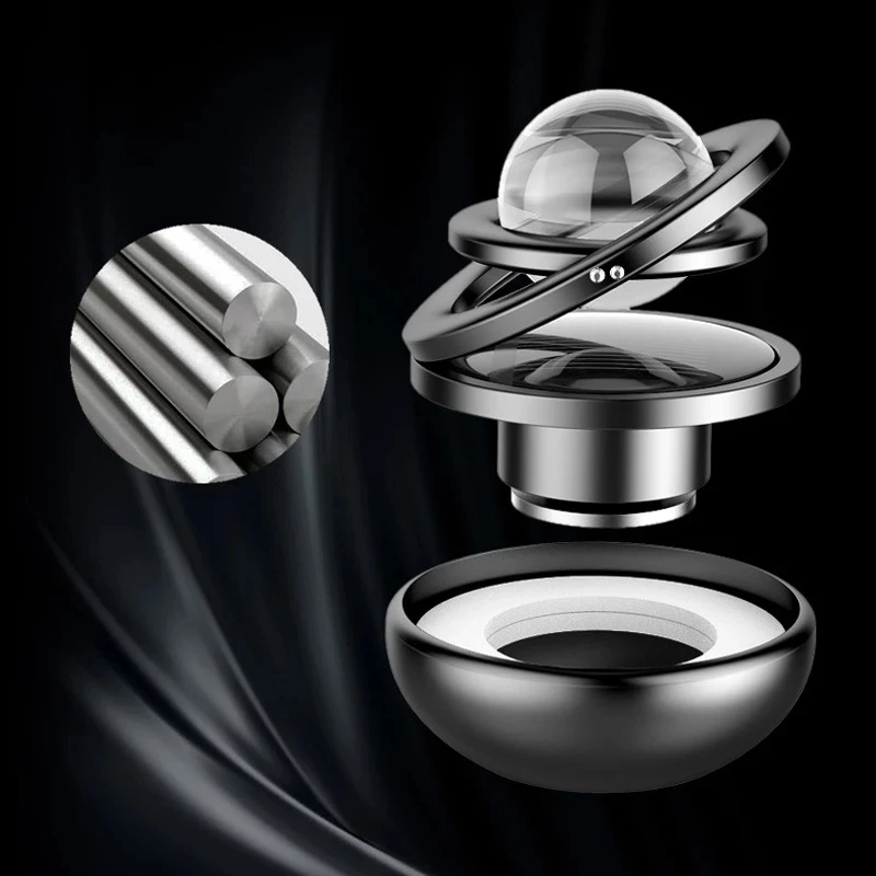 Samochód na energię słoneczną aromaterapia odświeżacz powietrza-międzygwiezdne zawieszenie podwójny pierścień fascynujący rozpylacz zapachów Maglev