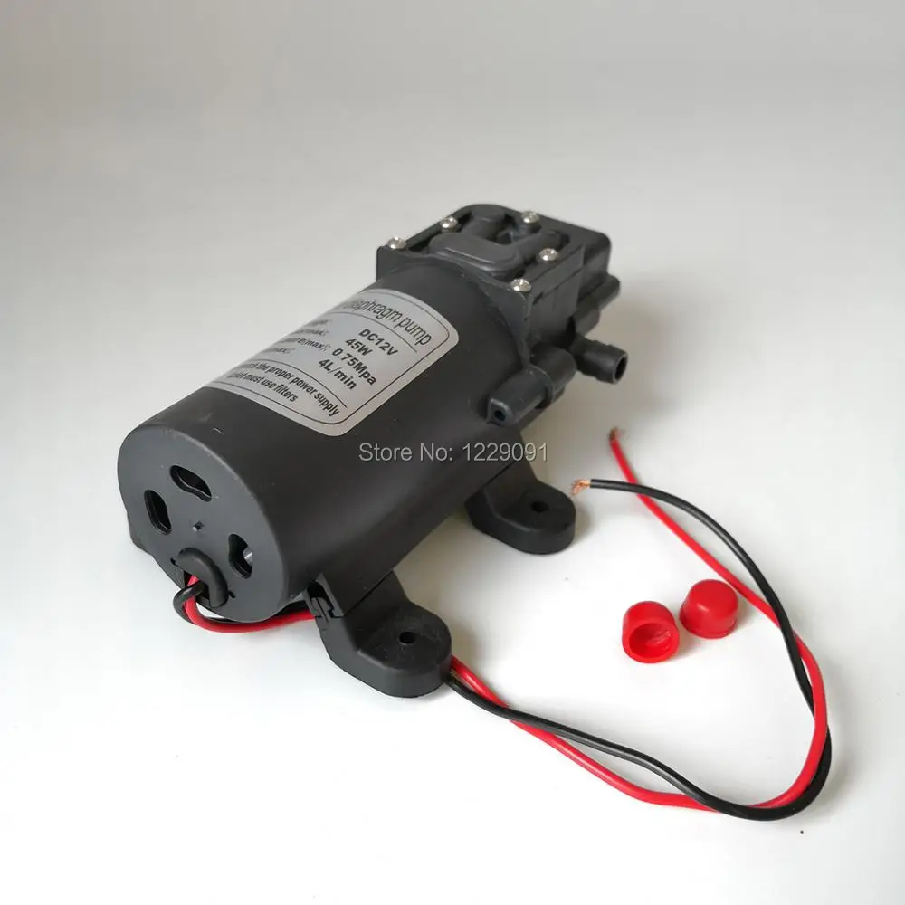 dc 12v 24v 4L/min High pressure mini electric water Pump 45W self-priming diaphragm water pump