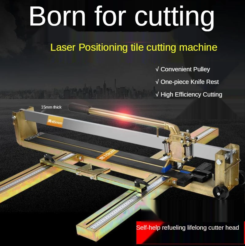 Heavy Broadened Manual Tile Push Knife 800Mm Tile Cutting Machine High-Precision Floor Tile Cutting Push Broach One Meter