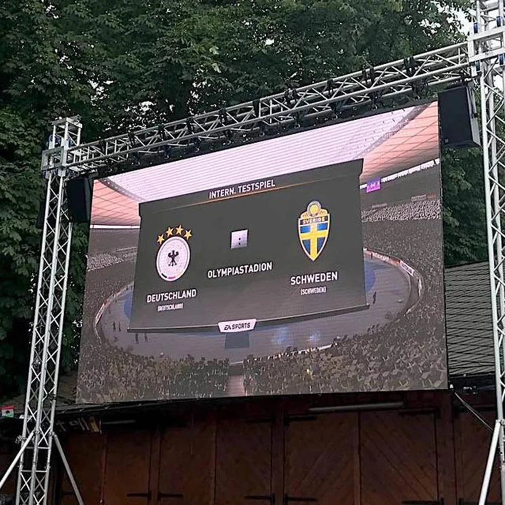 P3.91 Outdoor LED Video Wall 500x1000mm LED Panel Waterproof High Brightness Waterproof LED Sign Customization