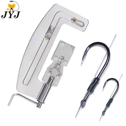 WODJYJ 1pc Flaky Stainless Steel Fishing Hook Tier Knots Tie Loop Tyer Tools Kit Fishing Line Knotter Tying Fishing Tool