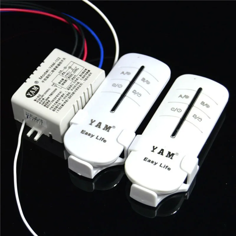 

2-сторонний интеллектуальный цифровой беспроводной пульт дистанционного управления AC110V AC220V пульт дистанционного управления через стену для светодиодной лампы