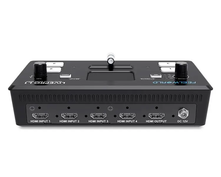 FEELWORLD Video Mixer Video Switcher LIVEPRO L1 V1 Multi-Format 4 x HDMI Inputs Camera Production USB3.0 Live Streaming