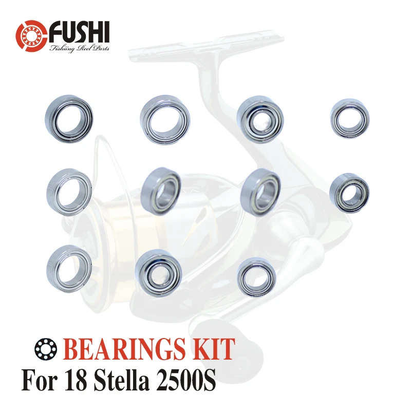 

Fishing Reel Stainless Steel Ball Bearings Kit For Shimano 14 Stella 2500S 2500 HGS / 03239 03243 Spinning reels Bearing Kits