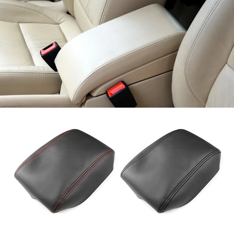 For VW Touran 2006 2007 2008 2009 2010 2011 2012 Microfiber Leather Interior Center Console Lid Armrest Protection Cover Trim