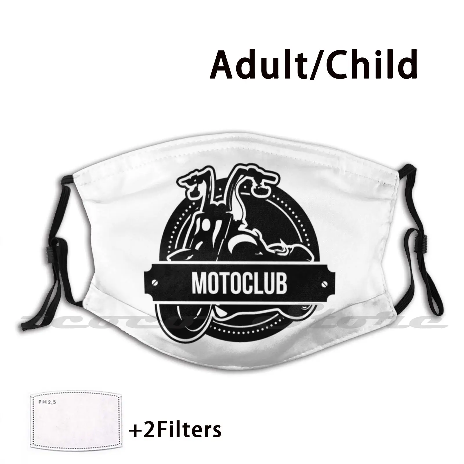 

Motoclub . Helmet , Motorcycle , Motocross , Motorsport , 41 Mask Adult Child Washable Pm2.5 Filter Logo Creativity Heatgear