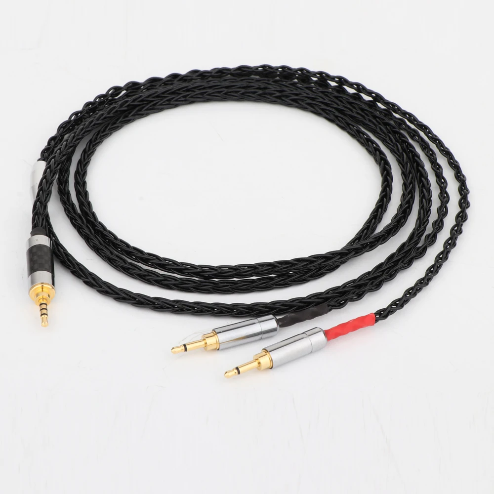 

8Cores 2.5mm/3.5mm/4.4mm Balanced Upgrade Cable for Denon AH-D7200 AH-D5200 d9200 Headphone