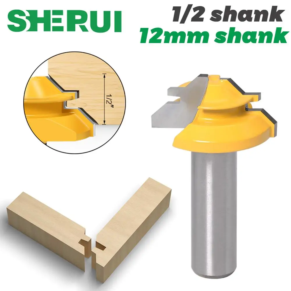 Small Lock Miter Router Bit - 45 Degree - 1/2\