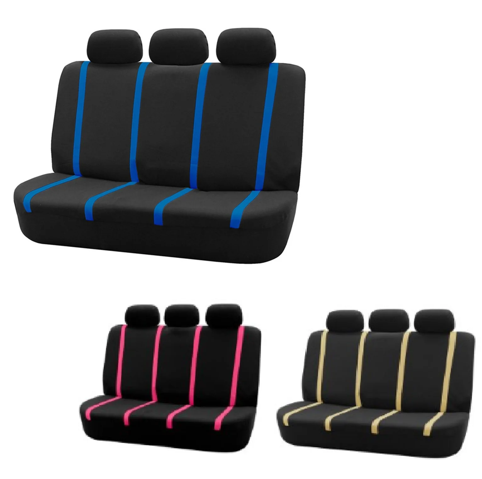 

Universal Car Rear Bench Leather Seat Cover Ployester Full Seat Covers Auto Interior Styling