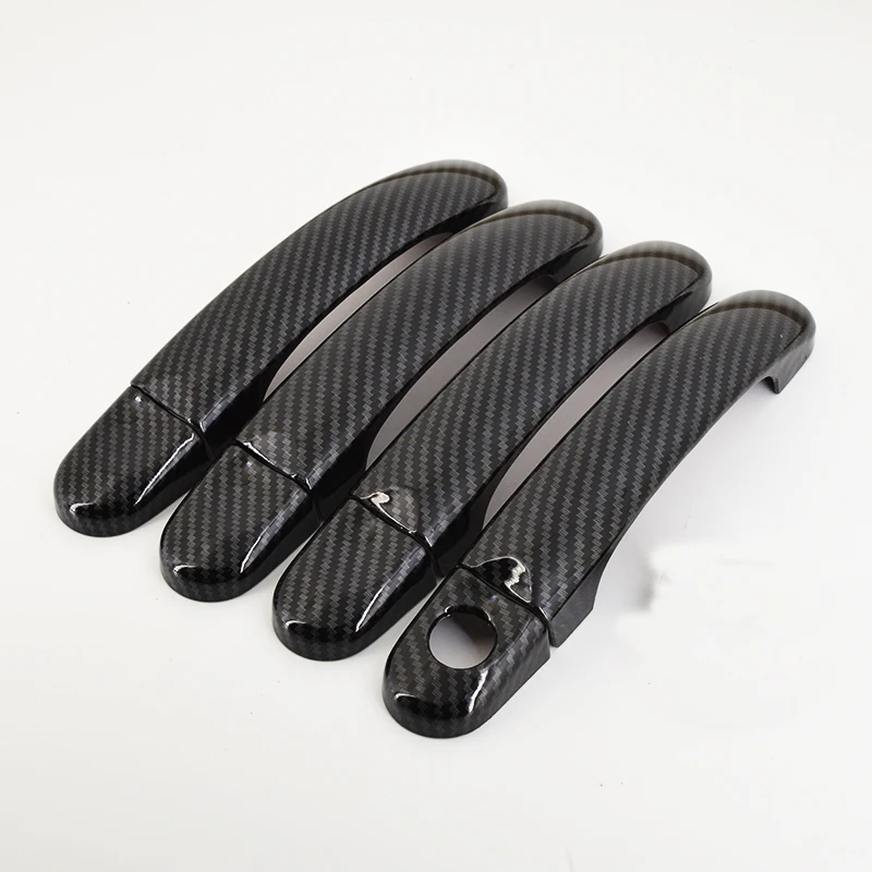 For Volkswagen vw TOURAN First generation 2003-2015 car door handle cover,carbon fiber pattern cover trim  2008 2009 2010 2011