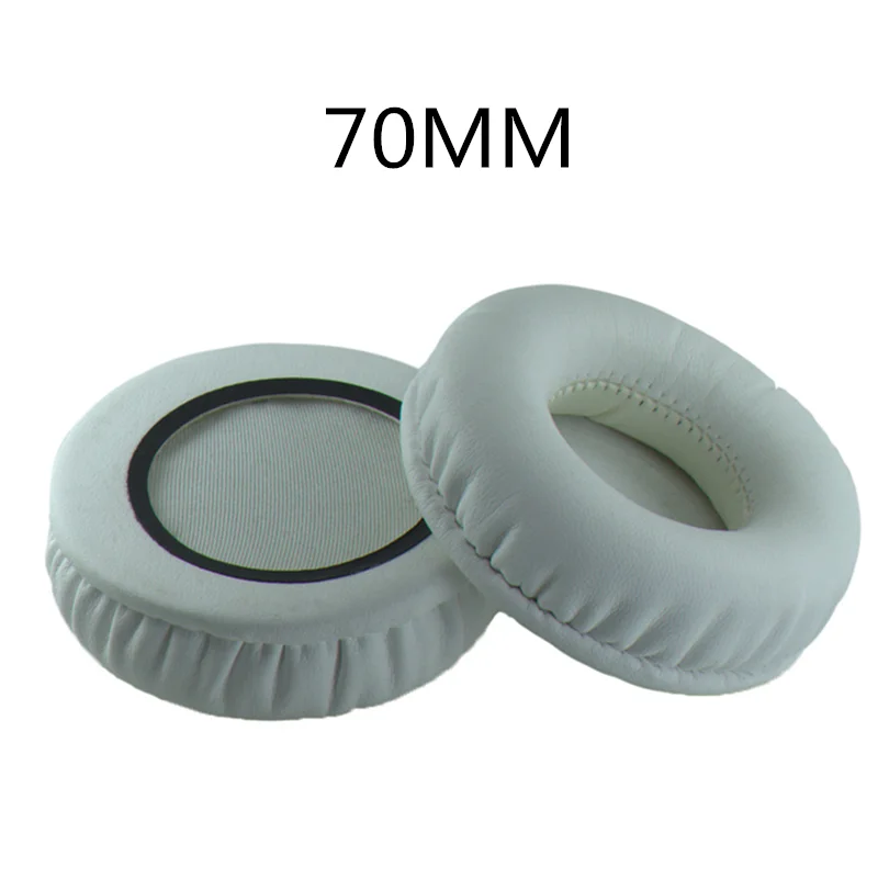 Sepasang 70MM Bantalan Telinga Pengganti Bantalan Telinga Cangkir Telinga untuk Sony MDR-V150 V250 V300 V100 V200 V400 DR-BT101 ZX100 ZX300 Headphone