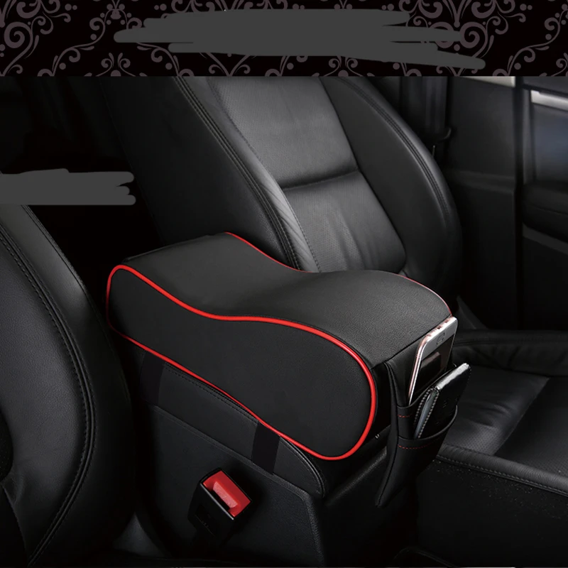 Car Armrests Cover Pad Console Arm Rest Pad For Skoda Octavia Fabia Rapid Superb Yeti Roomster