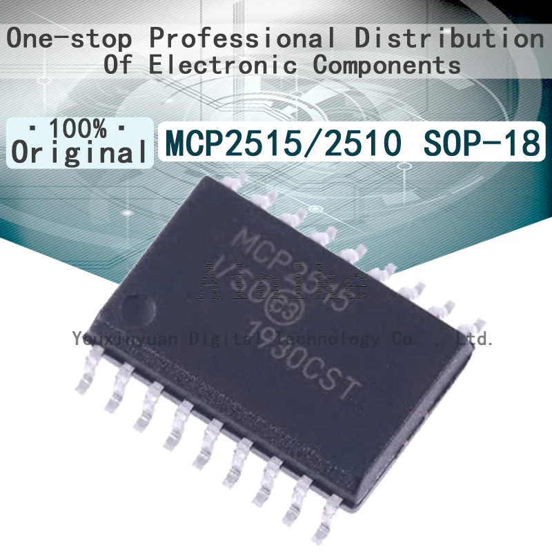 10/Pcs 새로운 원본 MCP2515-I/SO MCP2510-I/SO MCP2515-I/ST MCP2510-I/ST SOP-18 네트워크 버스 인터페이스 제어 IC 칩 SOIC-18