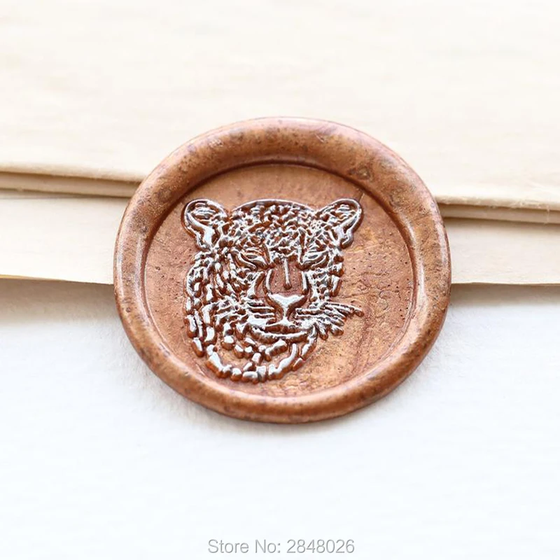 Leopard Seal Stamp,Animals Wax Seal Stamp Kit,Jaguar seals,gift packing Beast  seal,Hero wax seal stamp