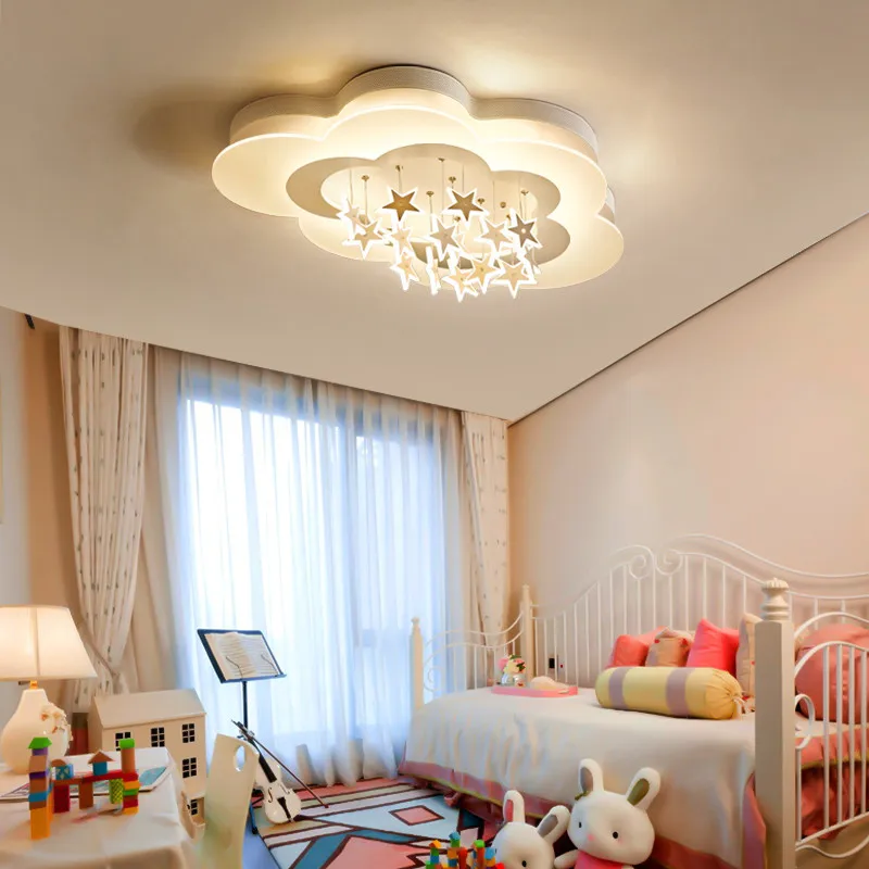 Imagem -04 - Luminária Infantil para Quarto Lustre para Crianças Luz de Teto com Estrela