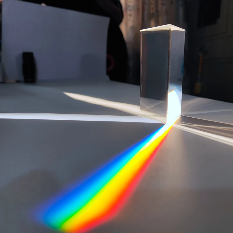 Triangular Prism Rainbow Prisma Crystal Photographic Physics Light Experiment