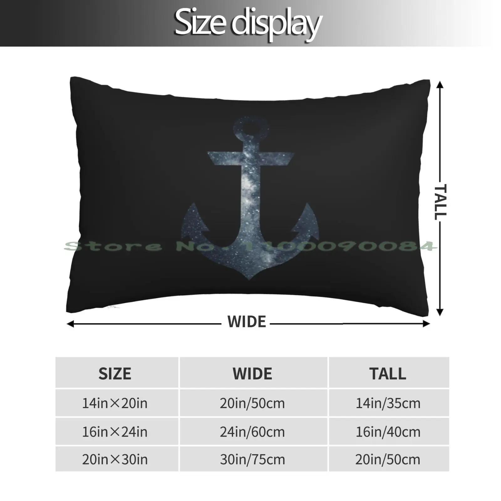 Dark Space Motif Anchor Pillow Case 20x30 50*75 Sofa Bedroom Hodl On Monero Monero To The Moon Trading Blockchain Crypto Lover