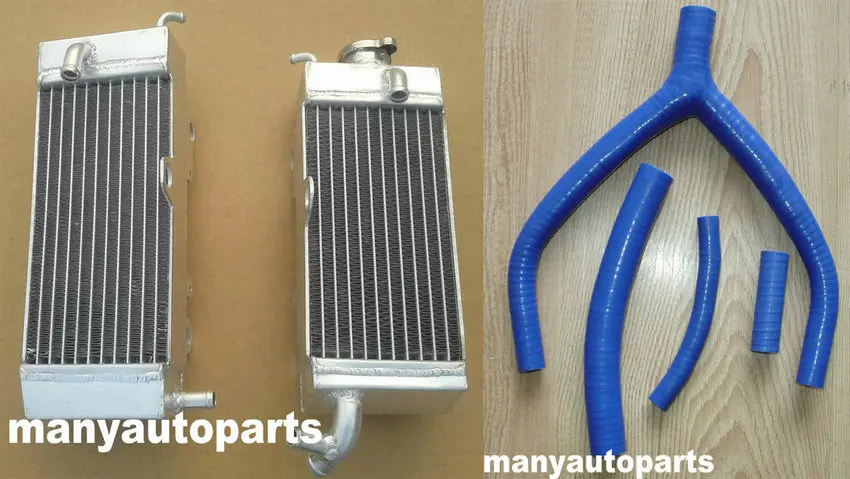 

L&R aluminum radiator WITH BLUE hose for YAMAHA YZ250 YZ 250 1992/WR250 WR 250 1992-1993 92 93