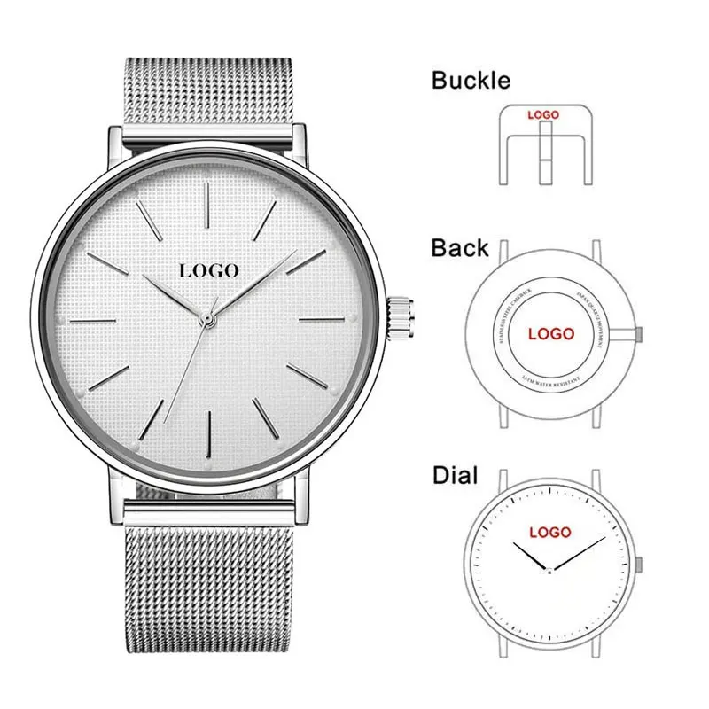 CL053 Custom Minimalistic Private Label Watch Manufacturer Simple Design Your Own Watches Men OEM Watch