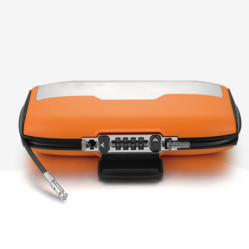 Safe Box With Wire Rope Portable Personal Password Lock Storage Box For Travel Outdoor Cash Card Phone Organizer Key Case