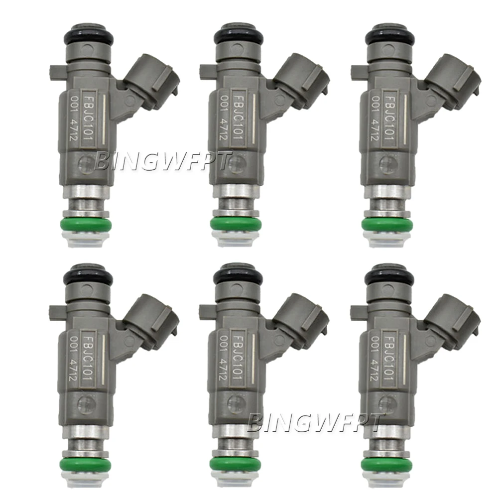 6x fuel injector for Infiniti I30/35 1999-04 M45 2002-04 Q45 2001-06 FX45/35 2002-08 M35/45 2004-10 3.5L V6 16600-AE060 FBJC101