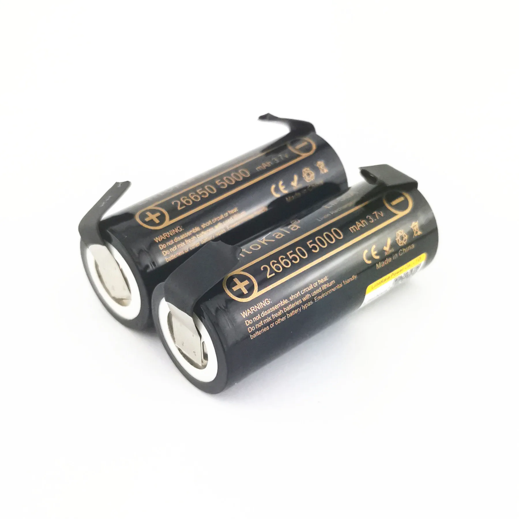 LiitoKala Lii-50A 26650 5000mAh bateria litowa, 3.7V 5000mAh, 26650 akumulator, 26650-50A odpowiednie + DIY nikiel arkusze