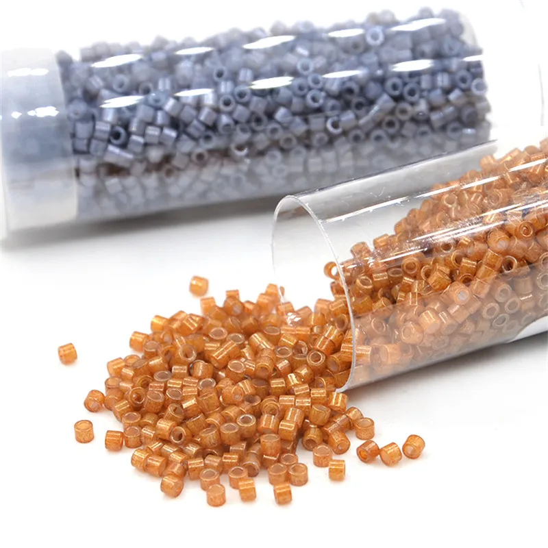 10g/Röhre 1,6mm Imitierte Delica-Perlen 2000 Stück Glanzglas-Saatperlen DIY-Perlen für Kinder-Schmuckherstellung – Detail 7