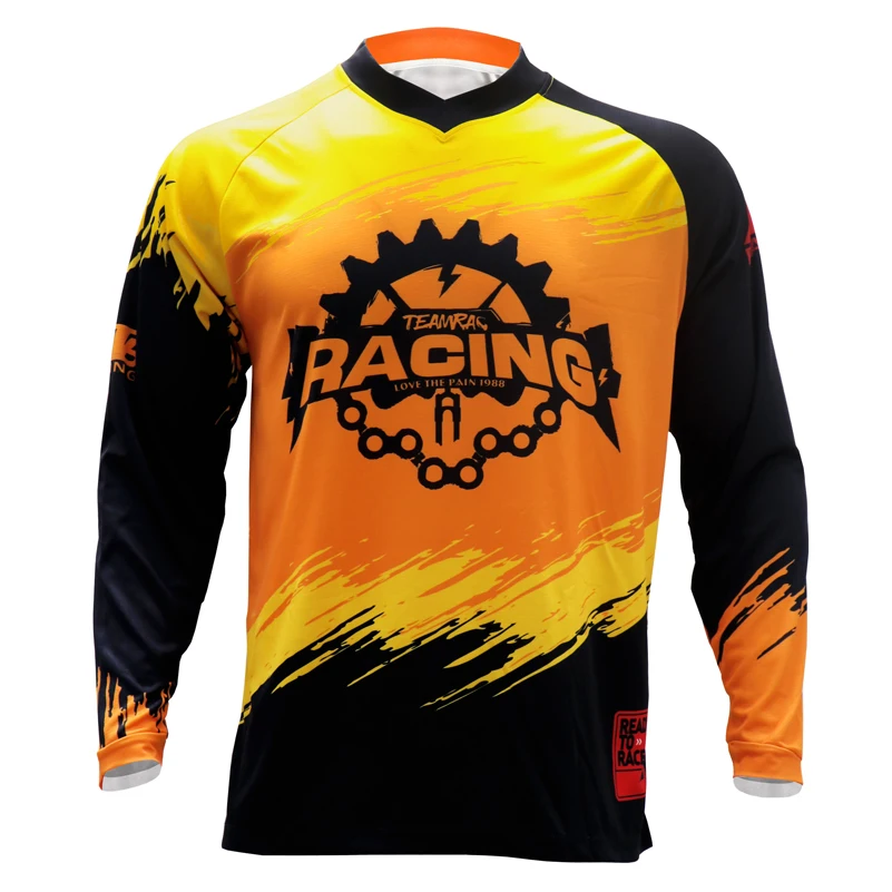 MTB Explosion bicycle downhill jersey Motorcycle Jersey loco motive shirt Fitness breathable competitive race short sleeve T