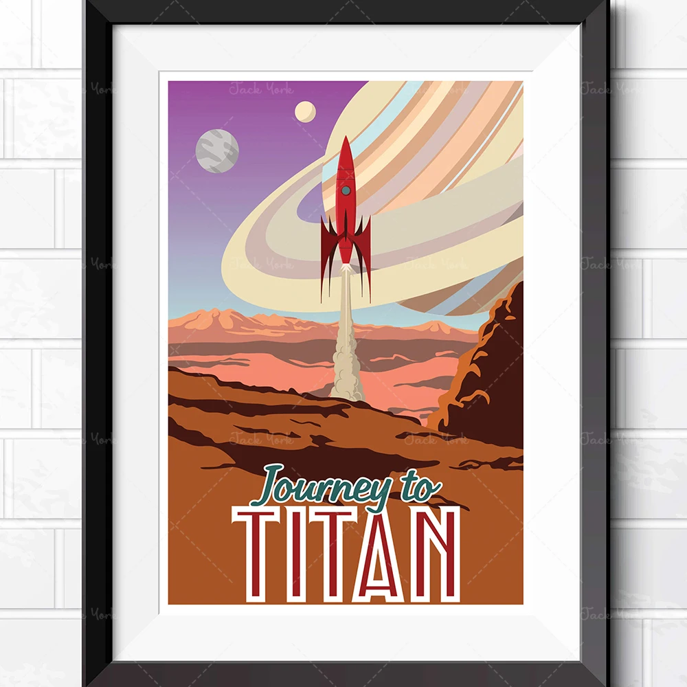 Superb Retro  Art Poster Prints Unframed Science Fiction Wall Art