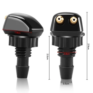 2 Núm vú phổ quát cho chất tẩy rửa cửa sổ phía trước, Honda City Odyssey Civic CRV HRV Legend Jazz RR VTI Fit Sprayer Bán hàng phụ kiện chính của thành phố Honda 2011 - №6