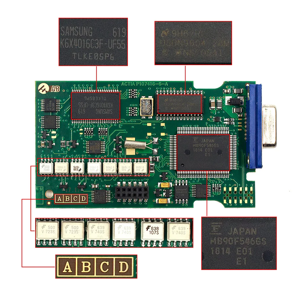 プジョー・シトロエン用 ダイアグボックス V9.129 金色フルチップ