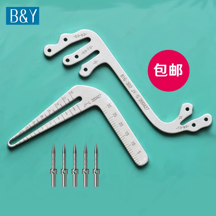 

Implant Positioning Guide Plate Set Implant Positioning Rule Surgical Ruler Scale Ruler Angle Ruler