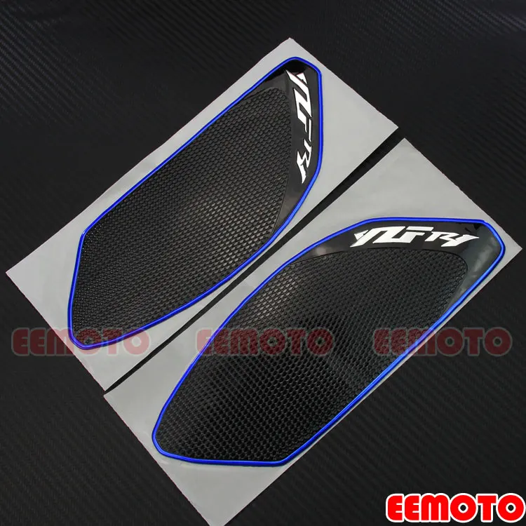 Motorcycle Tank Pad Protector Sticker Decals Gas Fuel Knee Grip Traction Side for YZF R1 YZF-R1 2009 2010 2011 2012 2013 2014