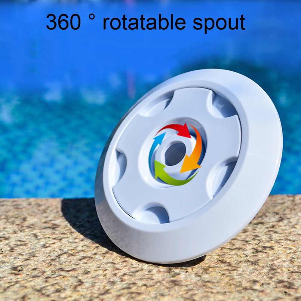 Boquilla de salida de piscina, herramienta de masaje con rotación de 360 °, salida de agua, chorro de ojos para SPA