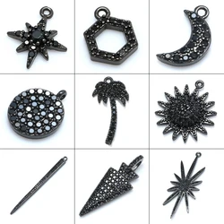 1PCS Charms Pendants Accessories for Bracelet Earrings Jewelry Making Tree Moon Star Moon Round Charms Jewelry Findings