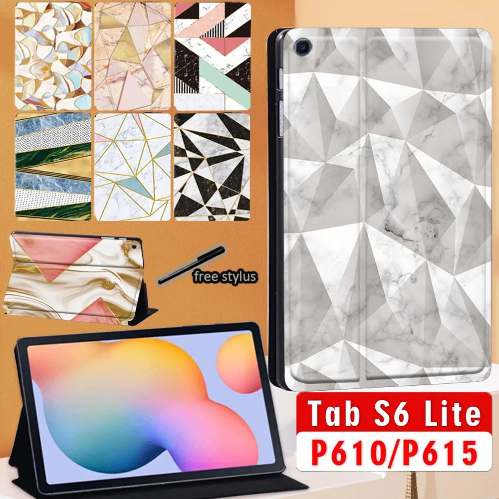 

Tablet Case for Samsung Galaxy Tab S6 Lite 2020 10.4 Inch SM-P610 SM-P615 Cover Adjustable Stand Protective Shell