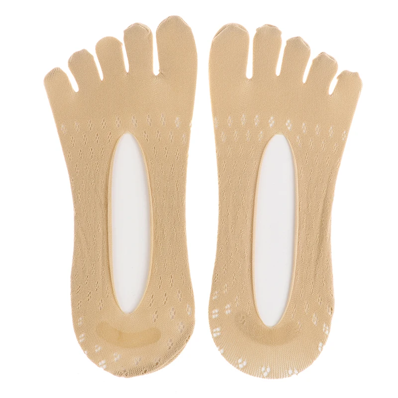 Calcetines de compresión ortopédicos para mujer, calcetín de dedo del pie, forro de corte Ultra bajo con pestaña de Gel transpirable/absorbente de sudor/desodorante/invisible