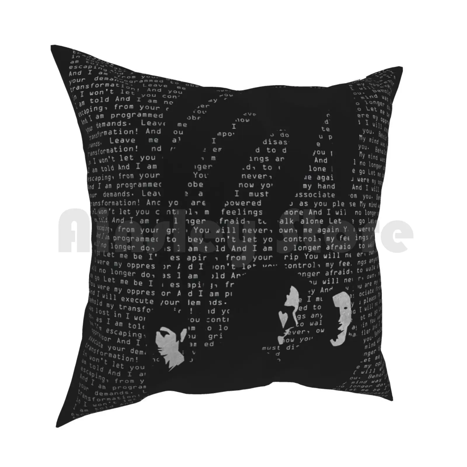 The Handler Pillow Case Printed Home Soft DIY Pillow cover Muse Handler Drones Band Music Black White Origin Symmetry Holes