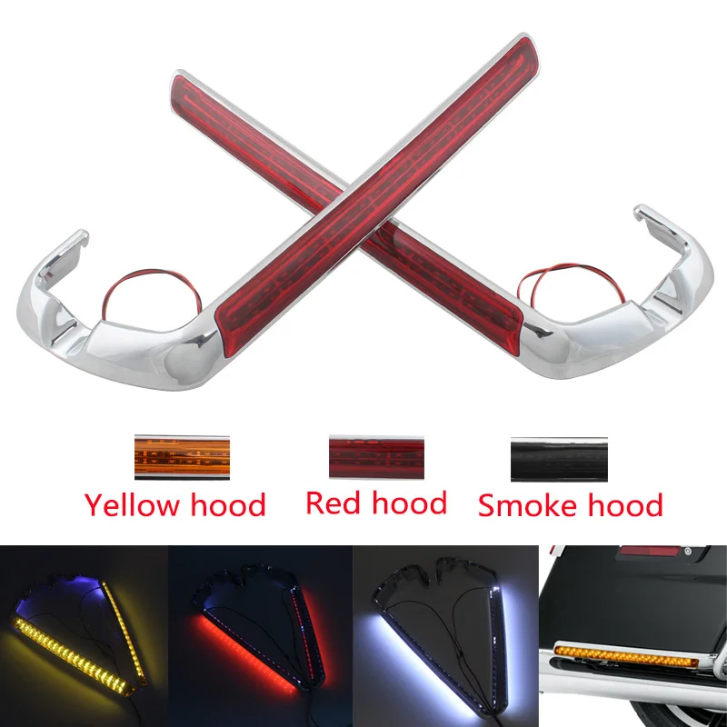 Motorcycle LED Saddlebag Lights Saddle Bag Side Marker Light Indicator For Harley Davidson Touring Electra Street Road Glide New