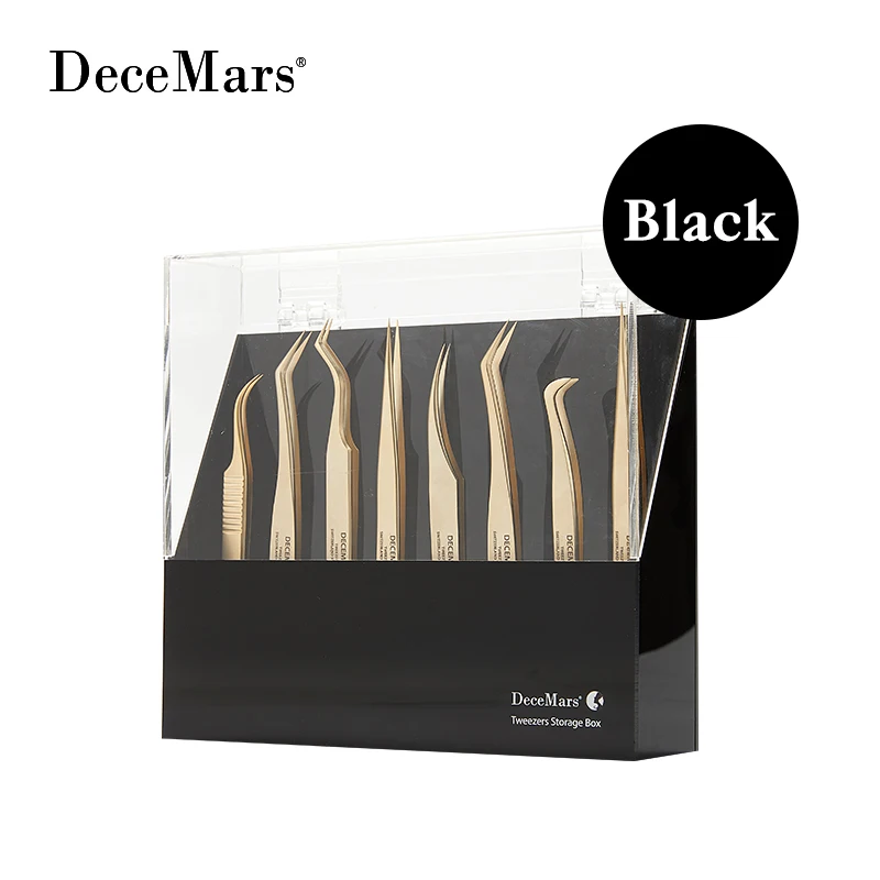 DeceMars Tweezers storage box 8 holes holder