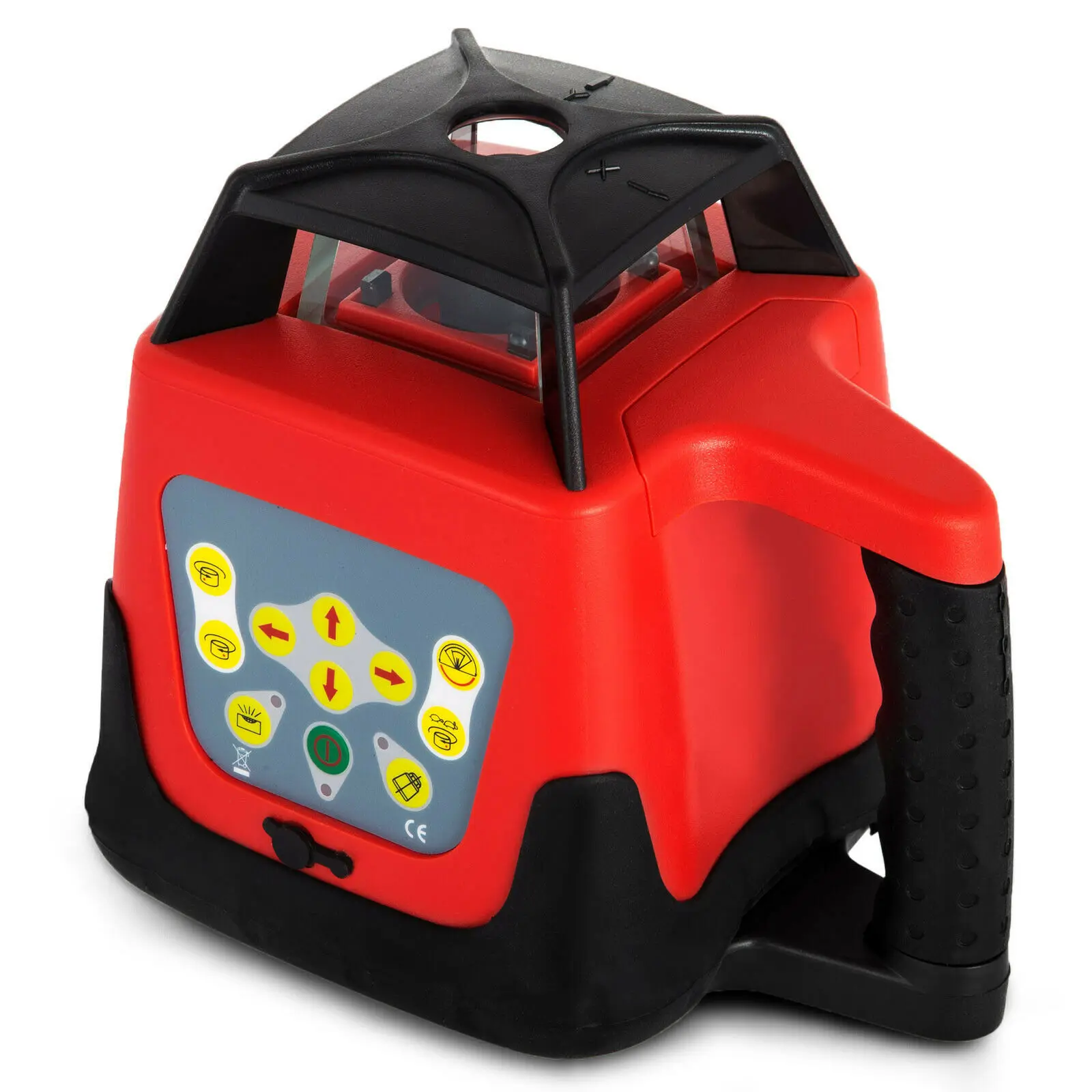 Rotary Laser Level Red Beam Self Leveling Measuring Automatic With Receiver Remote Control Carrying Case