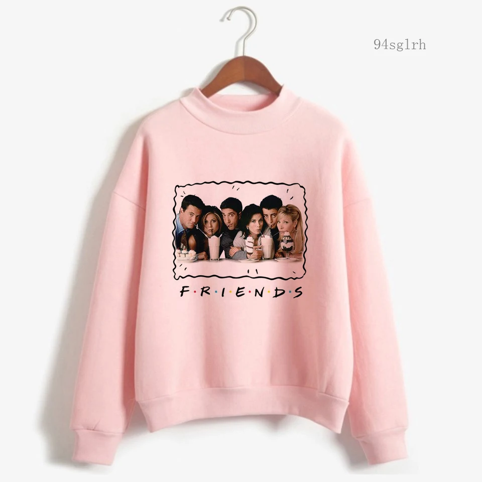 Friends Tv Show Harajuku Kawaii Cartoon Hoodie Women Autumn Winter Warm Tops Korean Style Sweatshirt Casual Streetwear Female