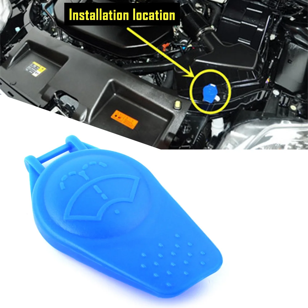 1Pcs Car Windshield Washer Fluid Reservoir Oil Tank Cap Cover For Ford Focus II 2005-08 C-MAX 2003-07 Kuga 08-12 3M5117632AB