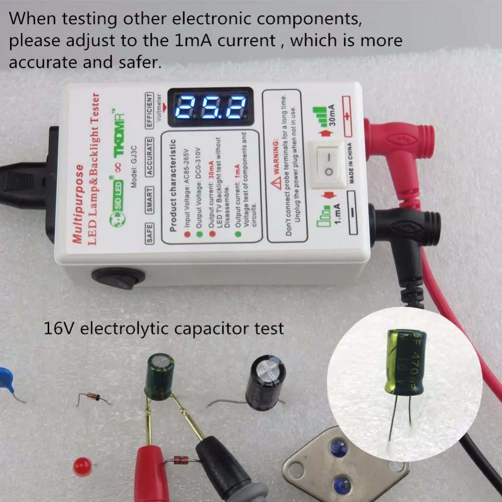 TKDMR Newest 0-330V Smart-Fit Voltage TV LED Backlight Tester Current Adjustable Laptop Lamp Beads Test Detect Repair Tool