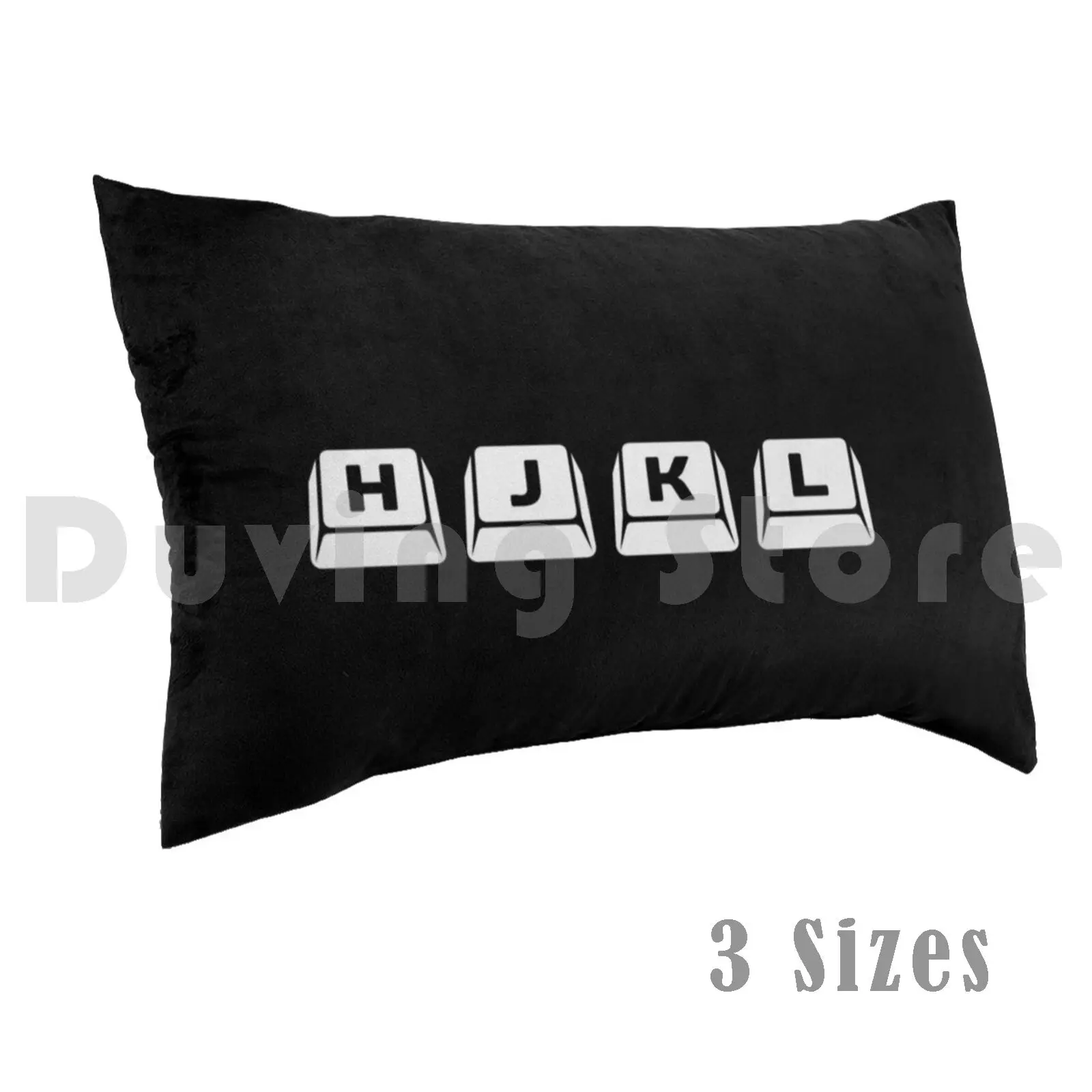 Hjkl-Navigation Keyboard Keys Design For Vim Hackers Pillow Case Printed 35x50 Coder Developer Editor Geek