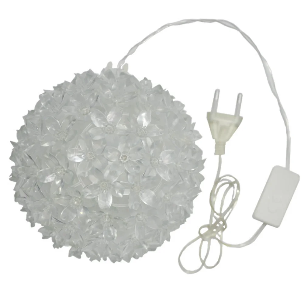 10cm 20cm 25cm LED Waterproof Cherry Blossom Ball Lamp Christmas Decorative Lamp Flower Ball Hanging Lights For Party Home Decor